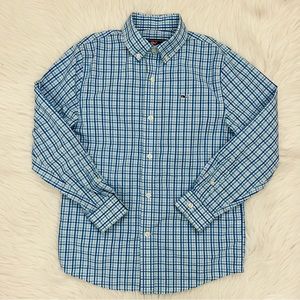 Boys Vineyard Vines Plaid Whale Shirt